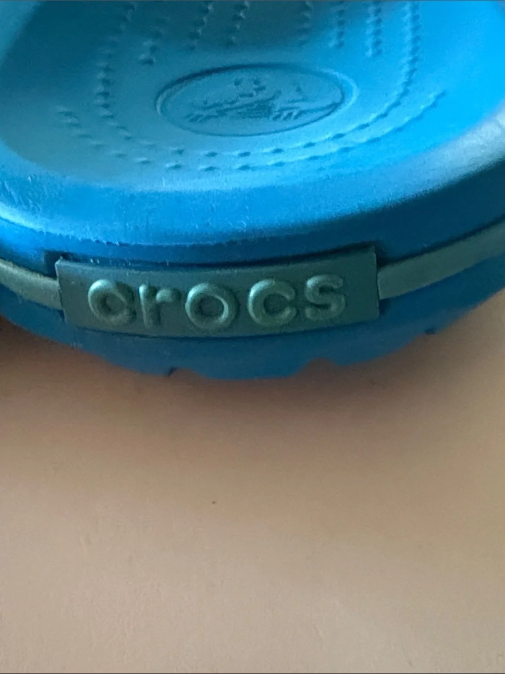 CROCS blue flip flops.  Men’s size 10. Fair condition.